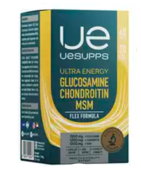 фото упаковки UESUPPS Ultra Energy Флекс Глюкозамин Хондроитин МСМ