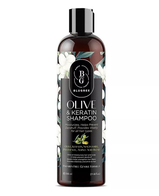 Blugree Шампунь с оливковым маслом и кератином, шампунь, 350 мл, 1 шт.