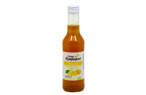 Доктор Нутришин Сироп имбирный с лимоном, на фруктозе, 250 мл, 1 шт.