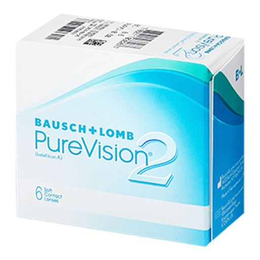 Bausch&Lomb PureVision 2 Контактные линзы плановой замены, BC=8.6 d=14.0, D(-2.25), 6 шт.